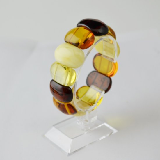 Baltic amber bracelet - natural mix